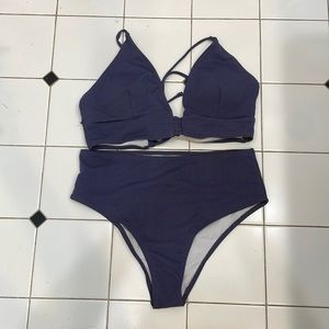 Purple High Waisted Bikini